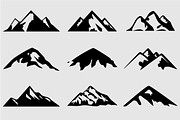 Mountain Shapes For Logos Vol 3, a Shape Add-On by LovePowerDesigns (Thumbnail 1 of 3)