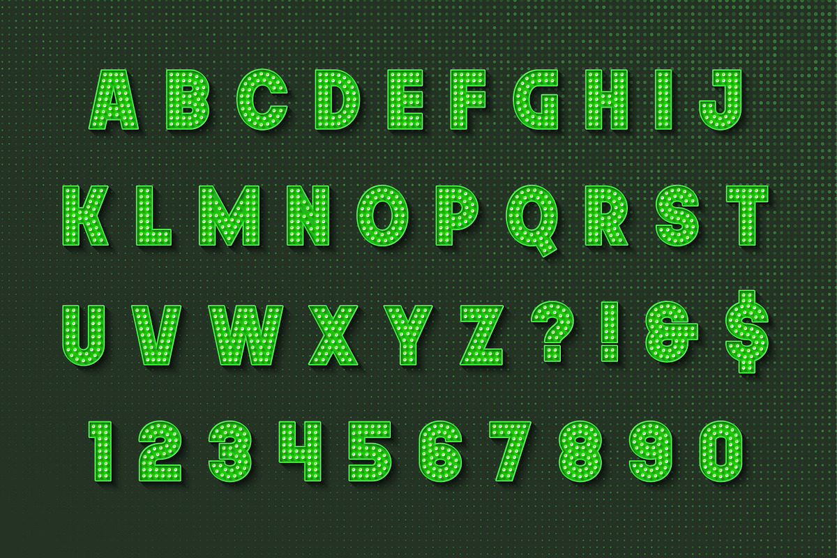 Bright lights show alphabet design, an Object Graphic by RevelStockart (Photo 7 of 8)