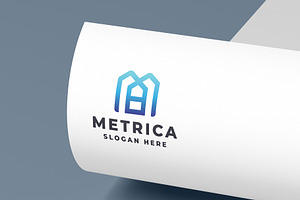 Geometric Real Estate Letter M Logo, a Branding & Logo Template by Design_Planet