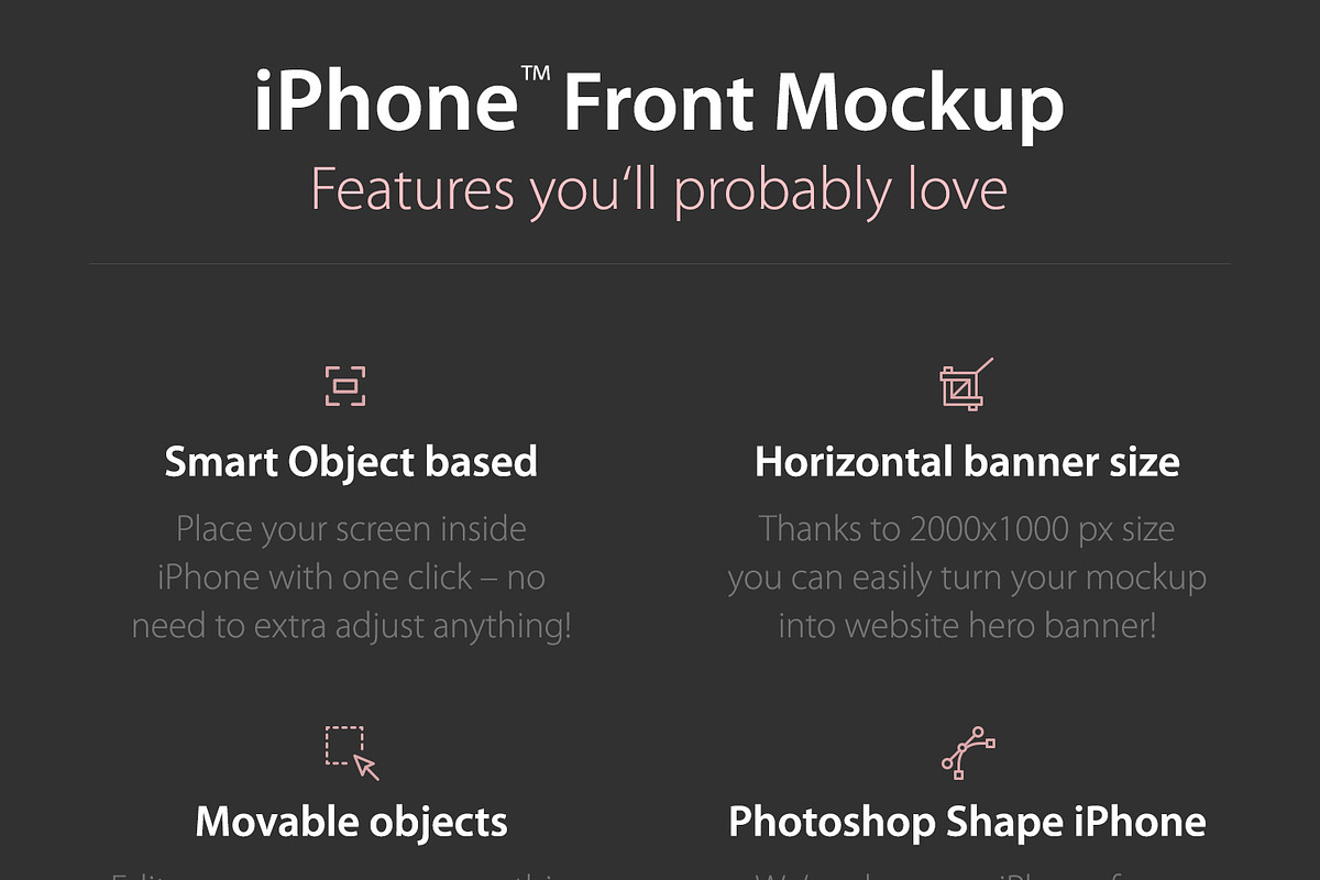 iPhone™ Front Mockup, an iPhone Mockup by eppearance (Photo 4 of 4)
