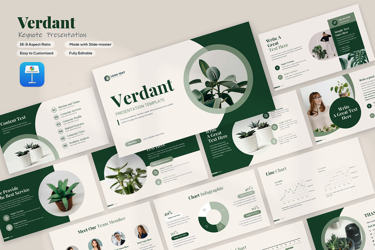 Verdant Keynote Presentation Template