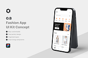 O.B - Fashion App UI Kit, an UI Kit Template by iDoodle Studio (Thumbnail 1 of 4)
