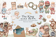 Watercolor Christmas clip part, a Seasonal Illustration by Tita Creative Studio (Thumbnail 1 of 6)