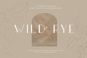 Wild Rye Hand Lettered Display Font, a Serif Font by Laras Wonderland (Thumbnail 15 of 15)