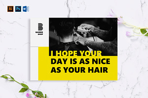 Barbershop Greeting Card