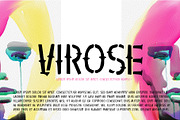 VIROSE, a Font by vtks design (Thumbnail 1 of 4)