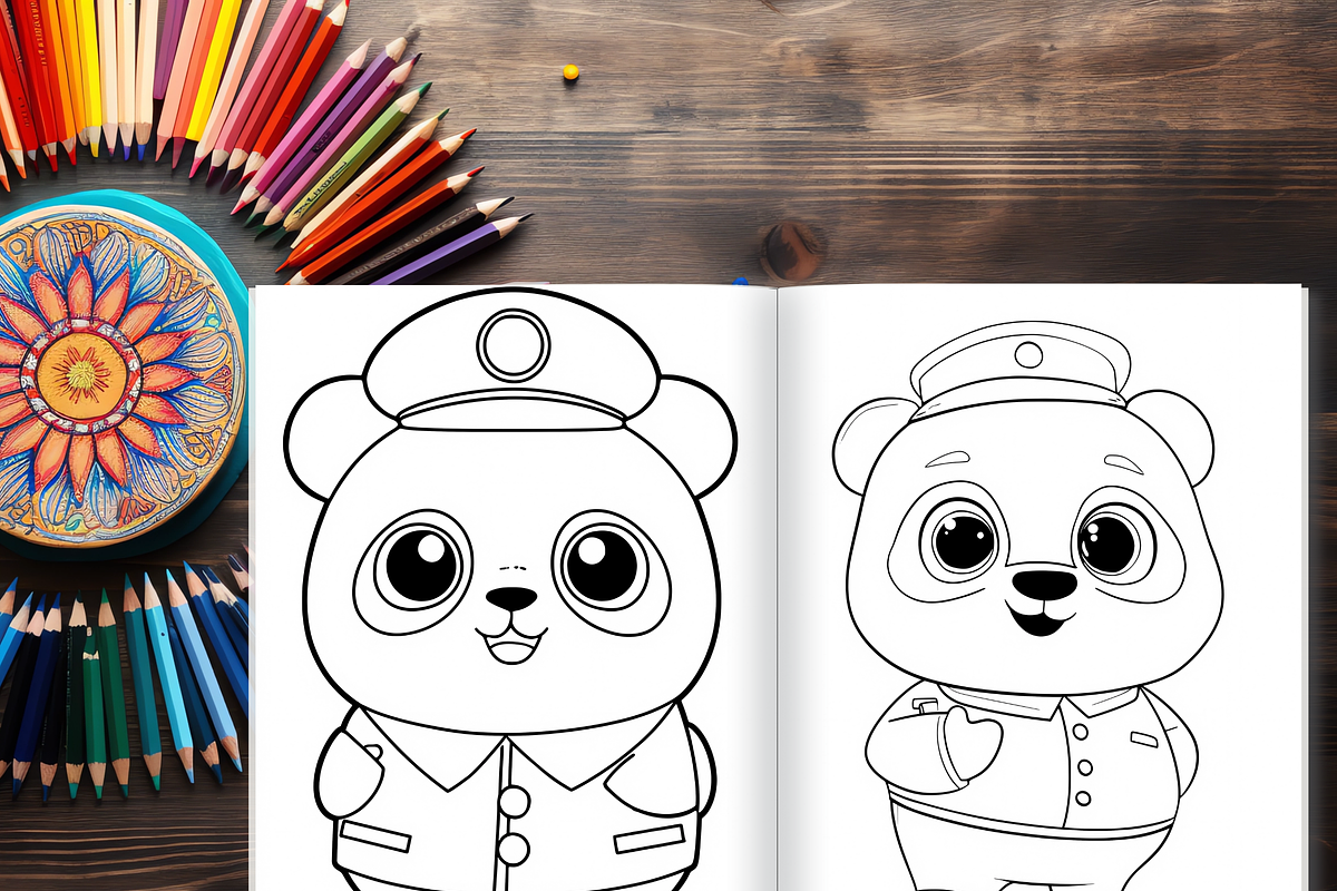 Military Camp Stories Coloring Page, a Brochure Template by LA Design (Photo 7 of 10)