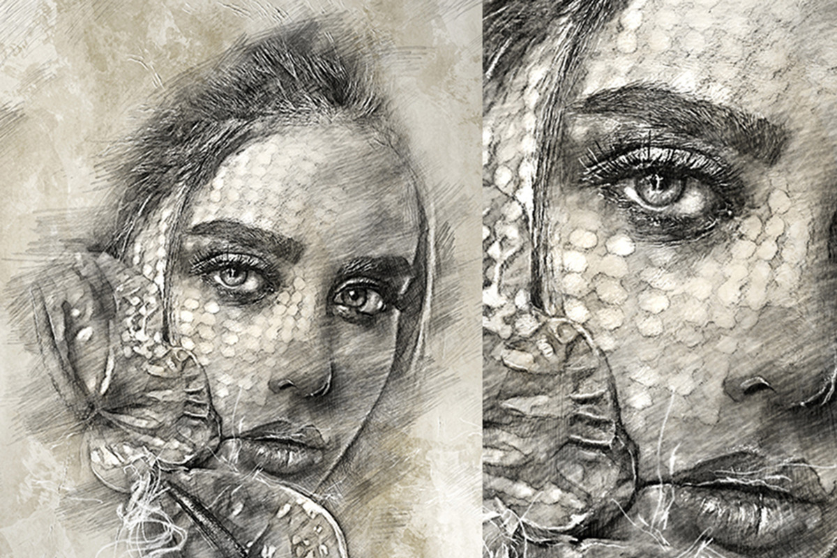 GAllerist (Drawing) Photoshop Action, an Action Add-On by GorynArt (Photo 4 of 16)