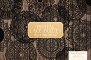 Black Lace Doily Clipart & Vectors, an Illustration by Amanda Ilkov (Thumbnail 2 of 4)