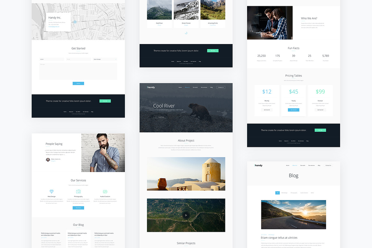 Handy — Portfolio PSD Template, a Websites & App Template by artemmashirov (Photo 4 of 4)