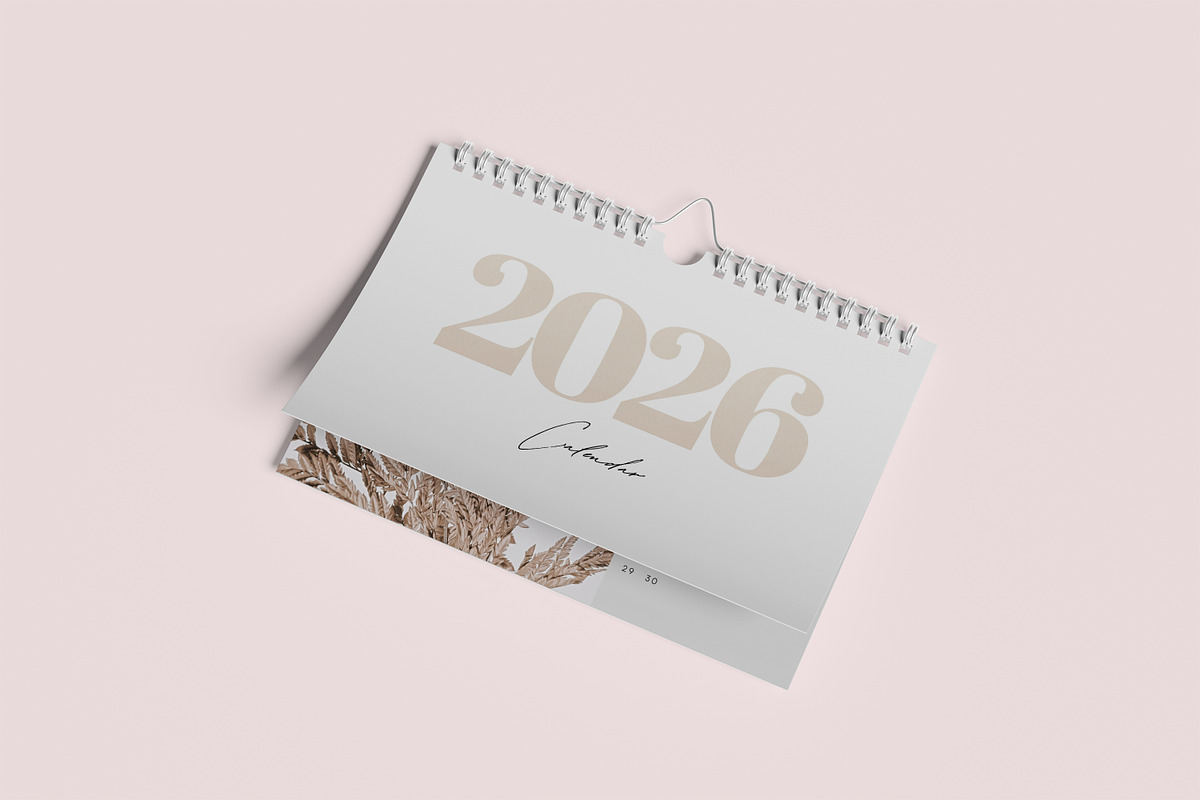 calendar mockup, a Stationery Template by kebunmockup (Photo 3 of 5)