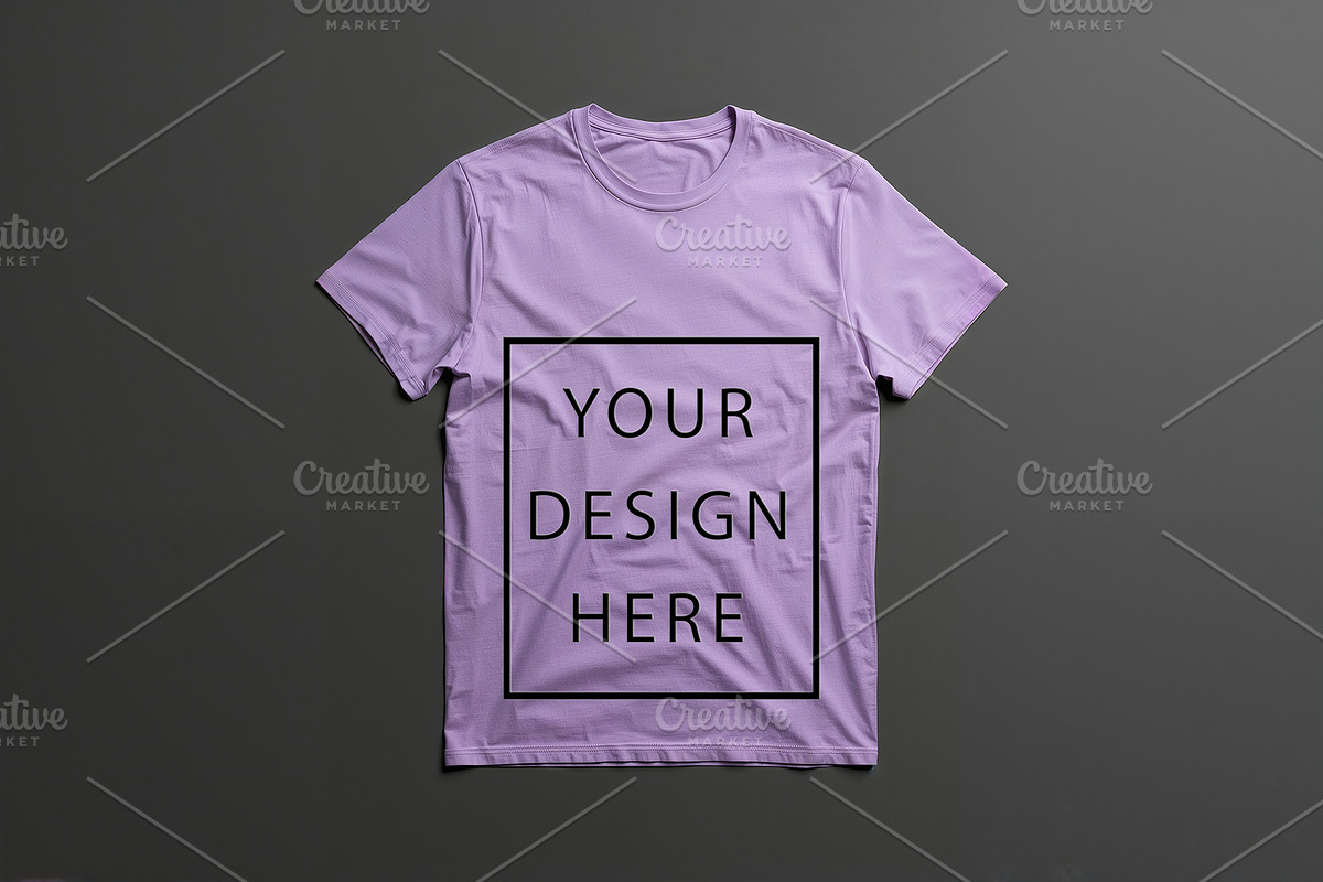 T-Shirt Mockup - Lavender Edition, a Shirt Mockup by ForhadGFX (Photo 6 of 12)