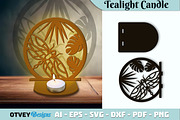 Dragonfly Tealight Candle Holder, an Object Graphic by OTVEY DESIGN (Thumbnail 12 of 13)