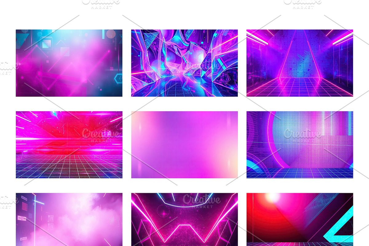 Futuristic Techno Backgrounds Pack, a Background Graphic by pictures for you (Photo 3 of 12)