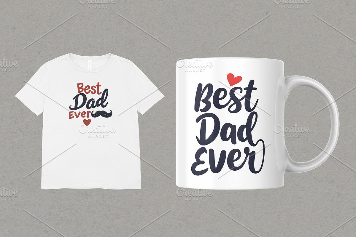 Best Dad Ever PNG Sublimation Bundle, an Object Graphic by Canvagator (Photo 2 of 5)