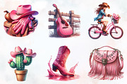 Cowgirl Summer Clipart, a Seasonal Illustration by RobertsArt (Thumbnail 3 of 8)