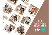 Instagram Post Template For Canva, a Social Media Template by DreamColor (Thumbnail 2 of 5)