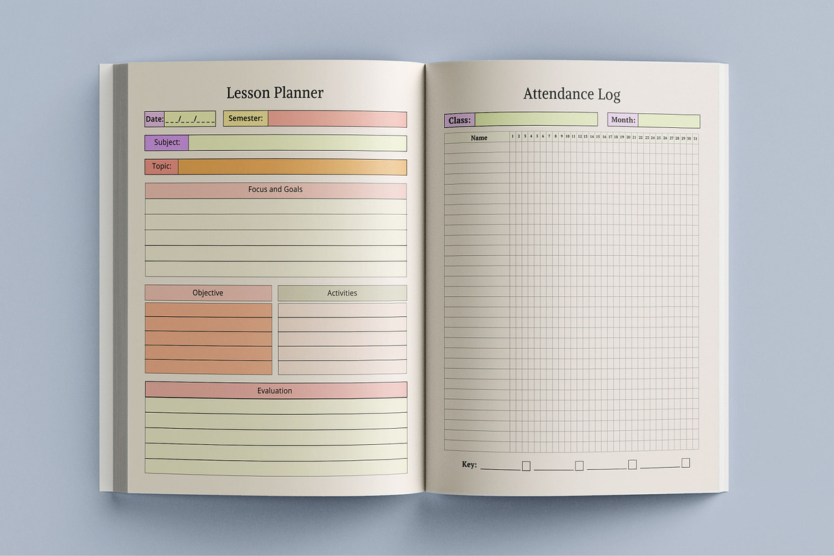 2024-2025 Teacher Planner, a Print Template by Book2bees (Photo 4 of 4)