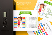 My Body Parts – Learning Worksheets, a Templates & Theme by Valin Malin (Thumbnail 3 of 7)