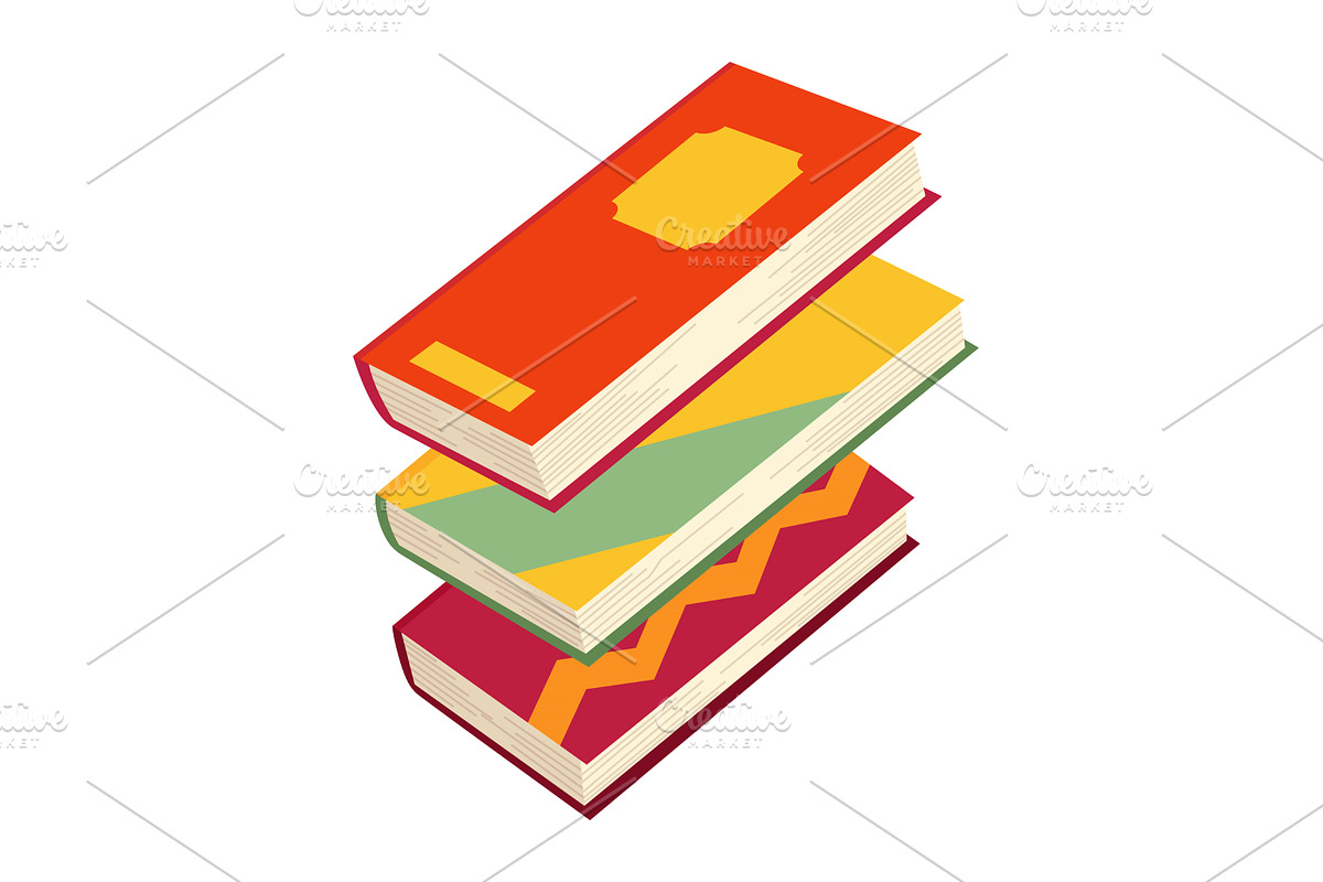 Vector books icon. Learning or, an Education Illustration by the8monkey