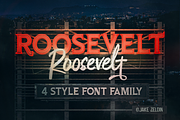 Roosevelt - Vintage 4 Font Family, a Script Font by Zelly Design Co. (Thumbnail 1 of 6)