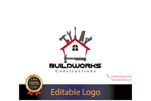 House Repair Logo Design, a Branding & Logo Template by YUDesignStore
