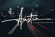 Austin - Stylish Signature Font, a Script Font by alphArtype