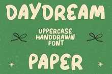 DAYDREAM PAPER - font