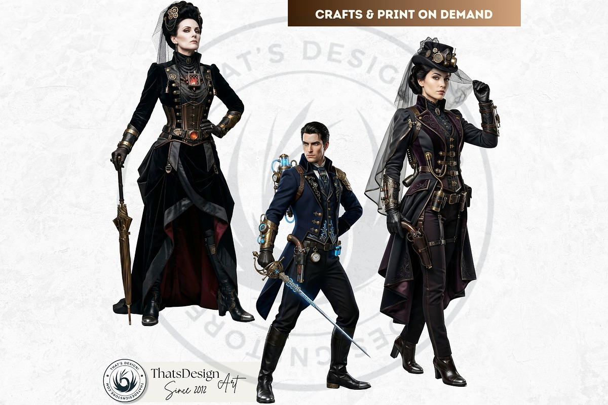 Brass Requiem Steampunk Characters, a Person Illustration by ThatsDesignArt (Photo 11 of 12)