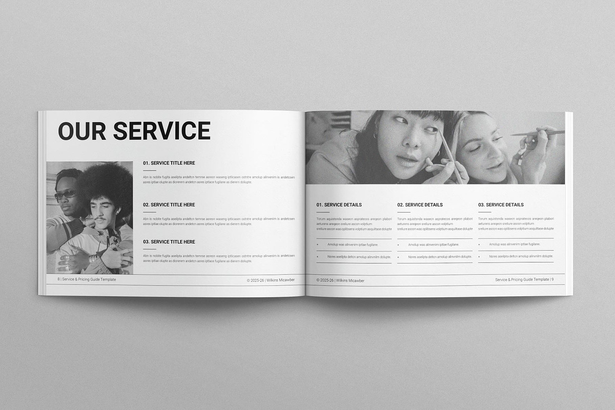 Service & Pricing Guide Landscape, a Brochure Template by E-Type (Photo 4 of 7)