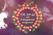 Fruit wreaths and frames, a Food Illustration by Evgeniia Zagreeva (Thumbnail 3 of 3)