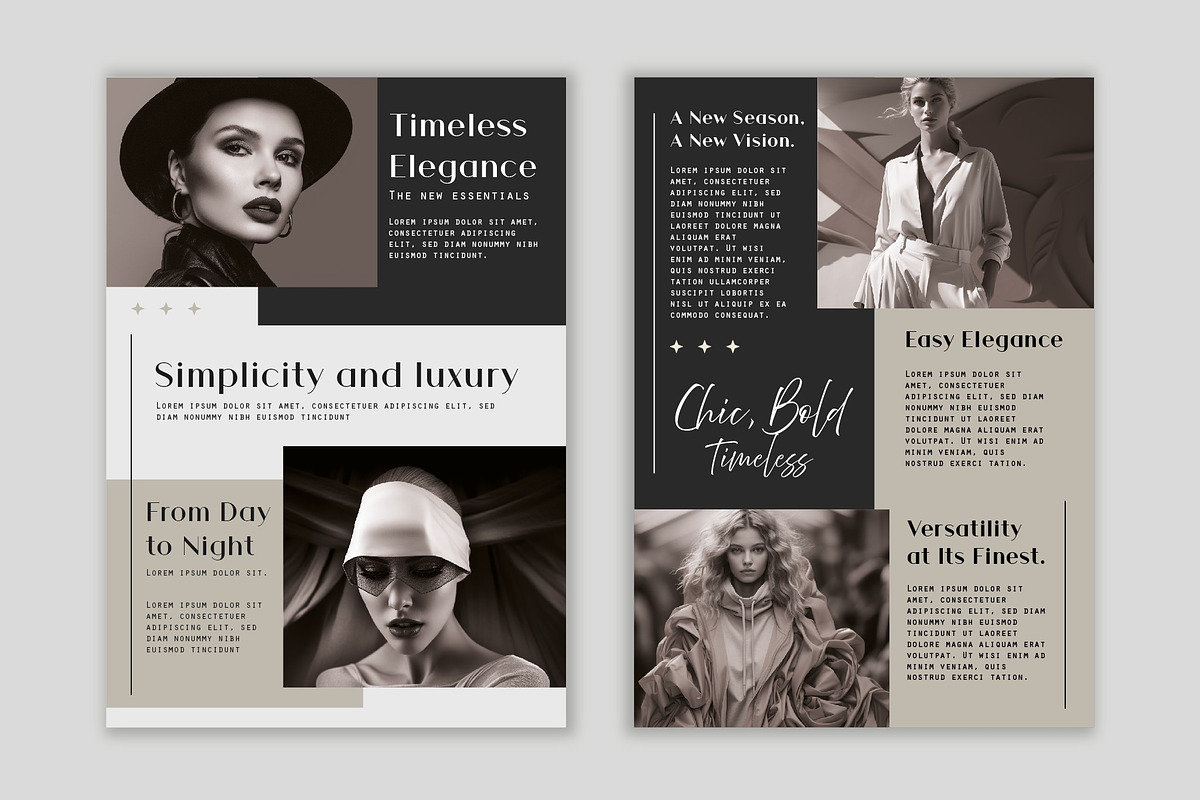 Fashion Trend Lookbook Layout A4, a Templates & Theme by studiogstock (Photo 4 of 4)
