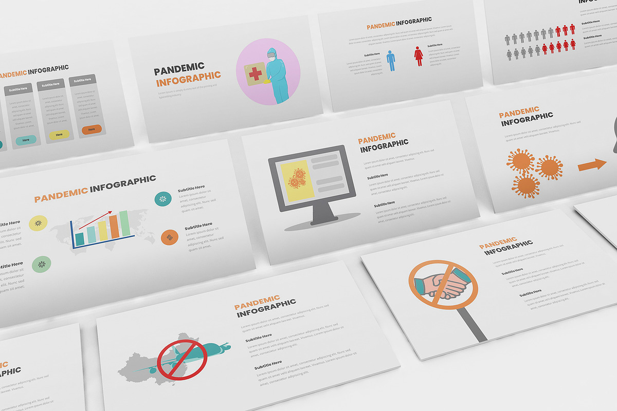 Pandemic Infographic Google Slides, a Presentation Template by Formatika Studio (Photo 8 of 10)