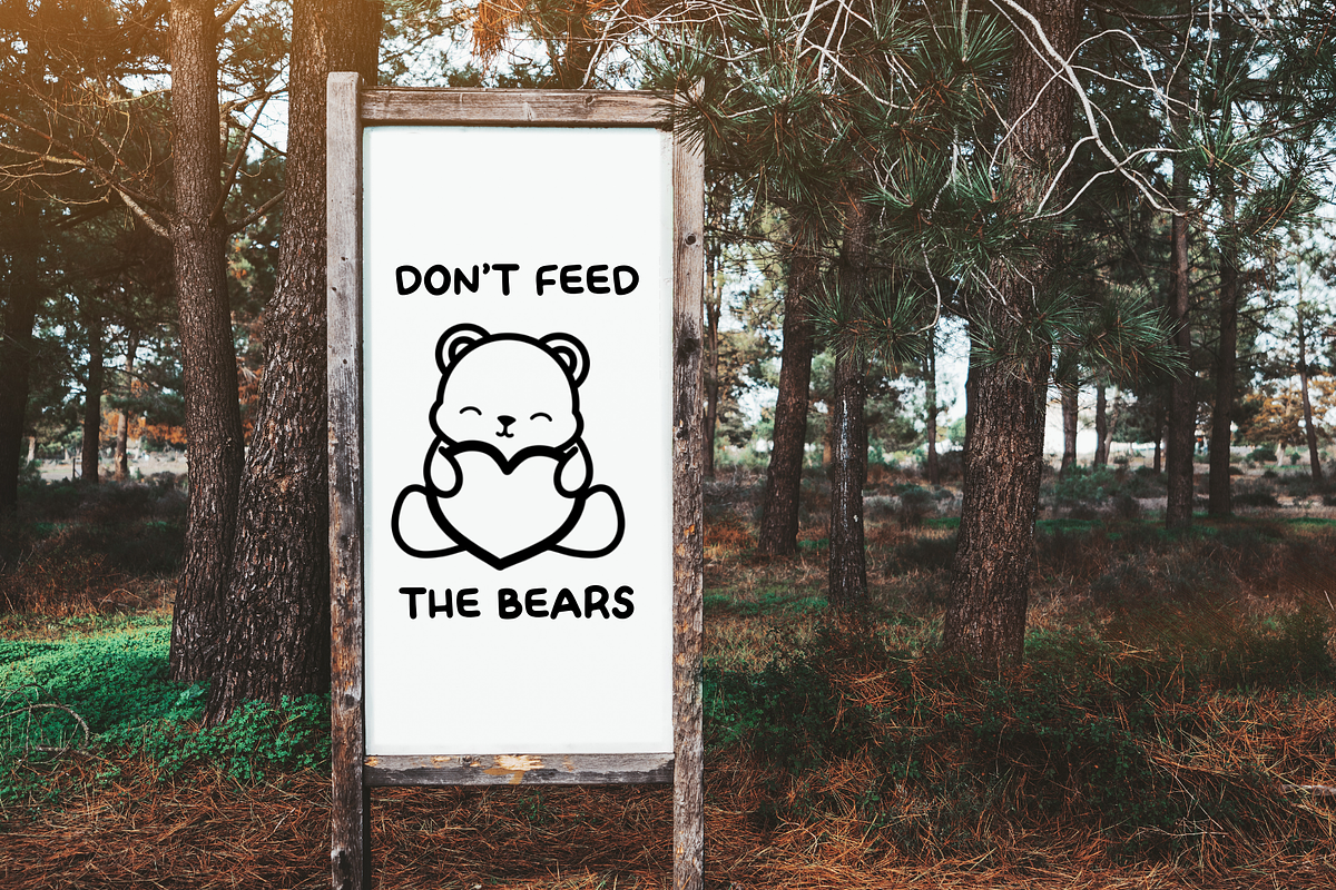 Bears SVG Illustrations - Kawaii, an Animal Illustration by HalieKStudio (Photo 6 of 8)