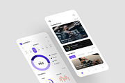 Workout - Fitness App UI Kit, an UI Kit Template by iDoodle Studio (Thumbnail 4 of 4)
