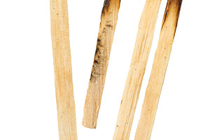 A group of wooden matches in varying states of charring, from co, an Abstract Photo by ndanko