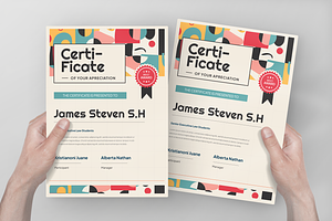 Geometric Potrait Certificate