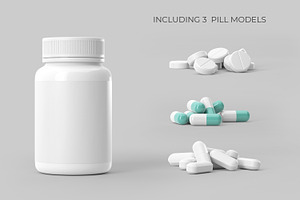 Supplement Bottle Packaging Mockup