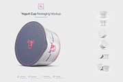 Yogurt Cup Packaging Mockup, a Cups & Container Mockup by Mockup+ (Thumbnail 4 of 6)