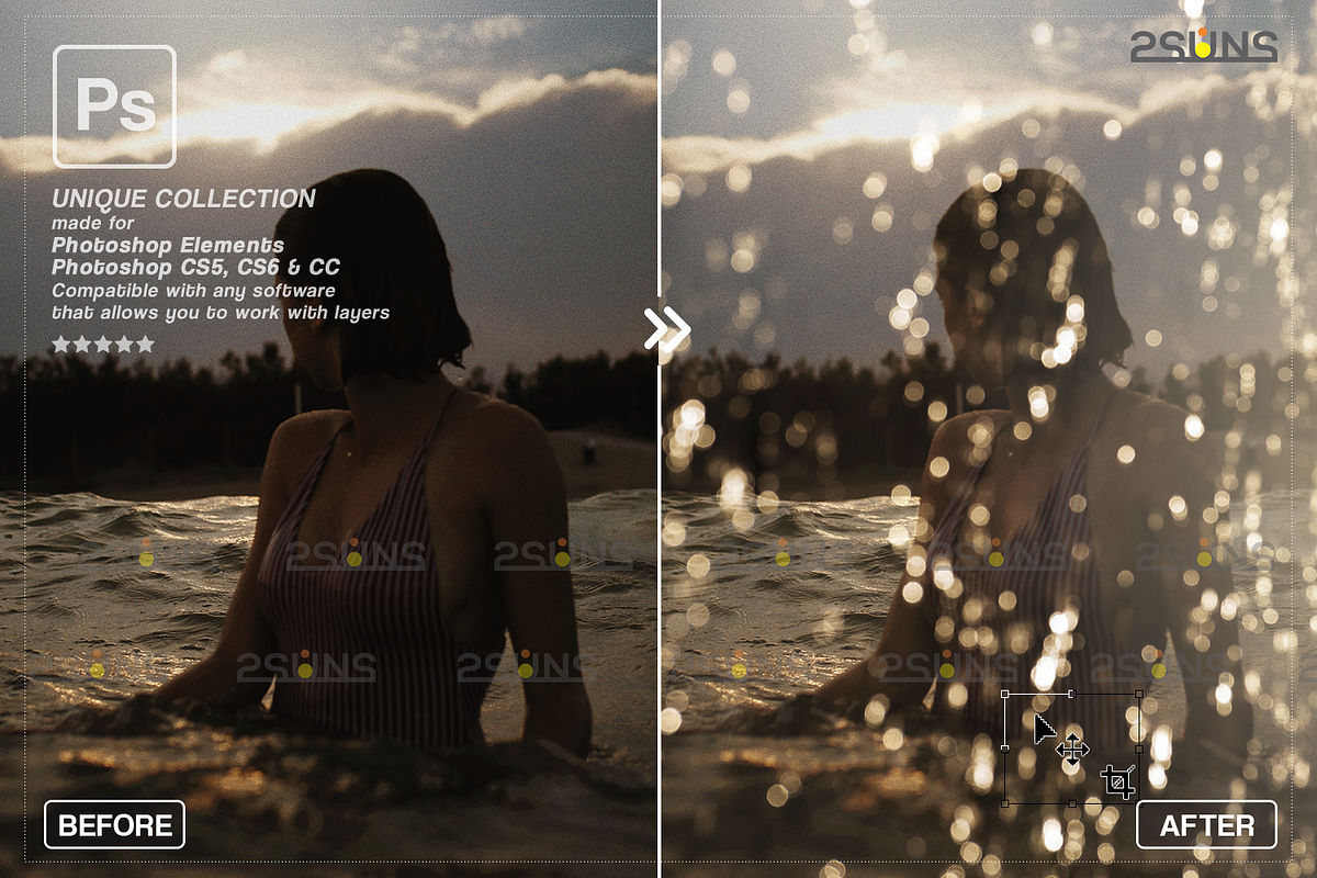 Gold bokeh overlay Photo overlays, an Object Graphic by 2SUNS (Photo 5 of 10)