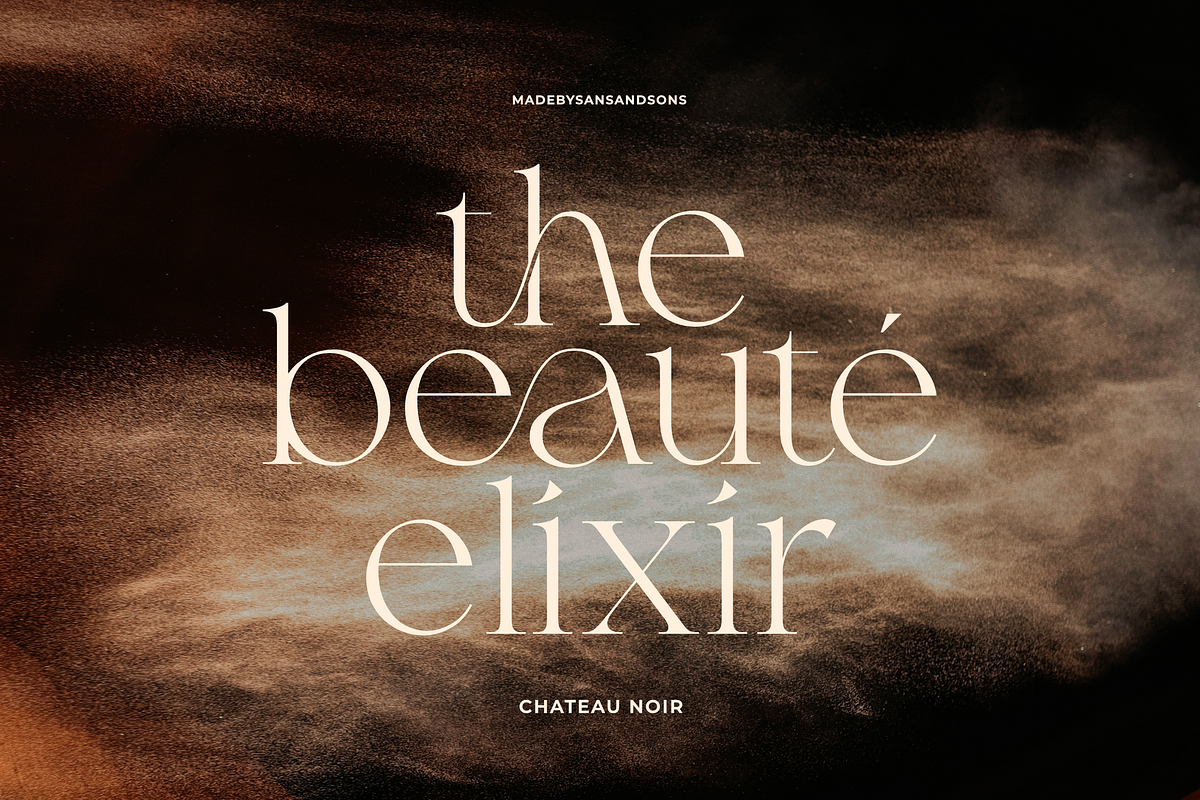 SNS - Chateu Noir, a Serif Font by Sans & Sons (Photo 2 of 9)