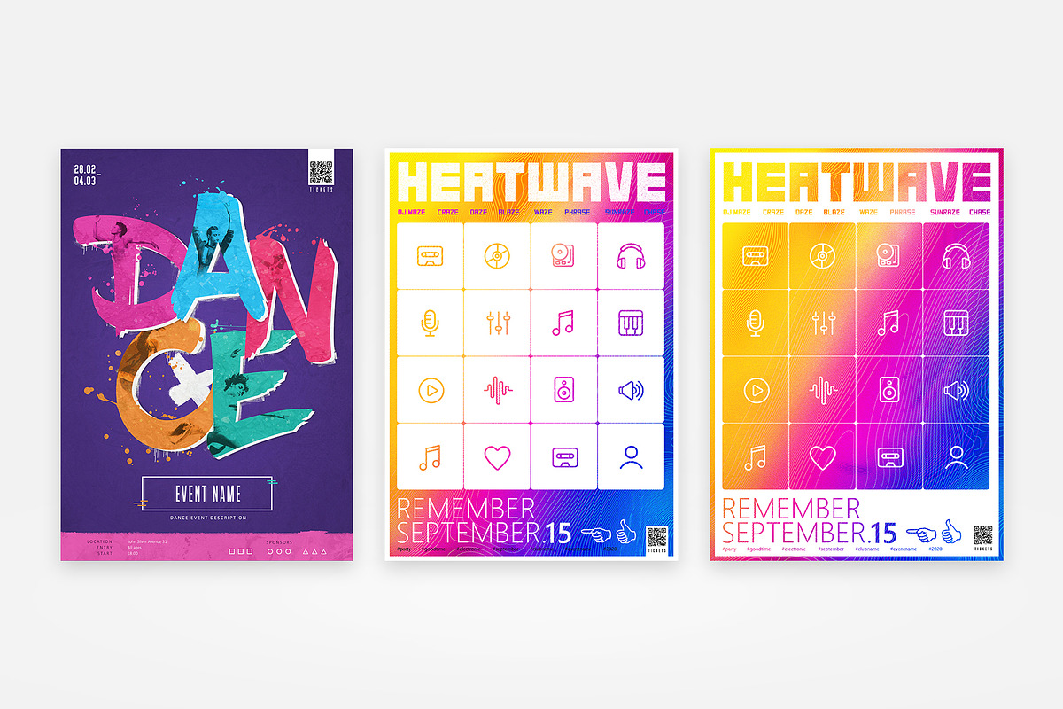 Party Flyers Bundle (7 flyers), a Flyer Template by NeonLeon (Photo 4 of 4)