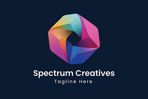 Spectrum Creative Agency Logo, a Branding & Logo Template by Walldecorated
