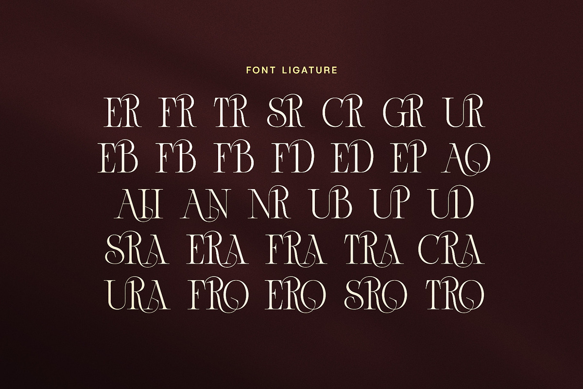 Band Elegant Luxury Serif Font, a Serif Font by Elegant Font (Photo 8 of 8)