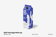 Milk Package Mokcup, an Advertising Mockup by renderstockmarket (Thumbnail 1 of 4)