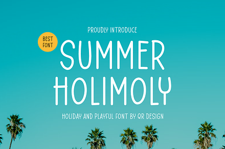 Summer Holimoly - Tropical & Playful, a Handwritten Font by QR Design Studio