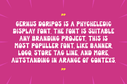 Gernus Doripos - Psychedelic Font, a Handwritten Font by QR Design Studio (Thumbnail 2 of 6)