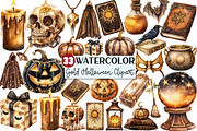 Luxury Brown & Gold Halloween Clipar, an Illustration by Rose Art (Thumbnail 1 of 7)