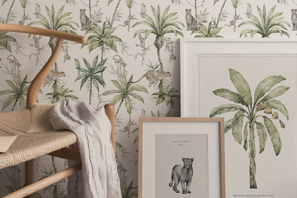 Tropical Jungle Watercolor Animals, an Animal Illustration by Kreker Kate (Photo 12 of 14)