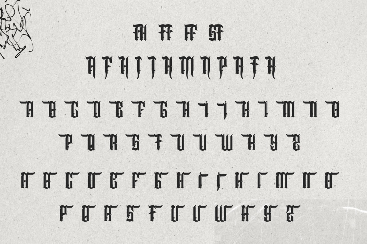 Angelo Thrufh - Modern Blackletter, a Blackletter Font by Dhabee (Photo 4 of 15)